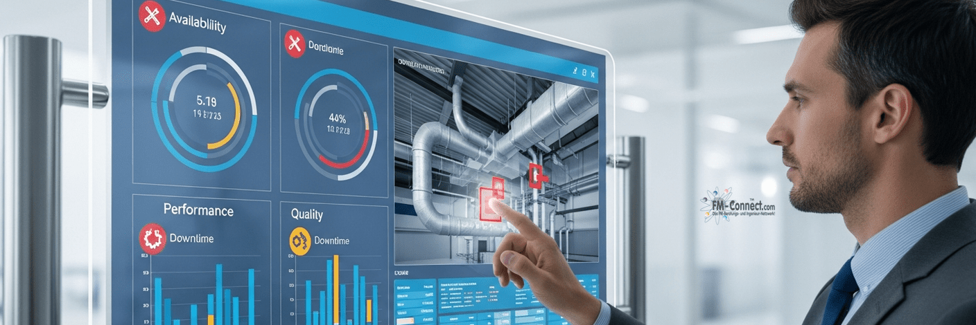 FM-induzierte Produktionsverluste und OEE in der Fertigung mit datengestützter Leistungsanalyse